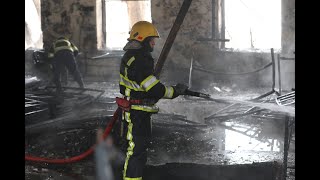 Уничтожена огнем: последствия пожара на деревообрабатывающей фабрике в Кишиневе