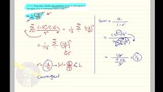 سكشن ١١.٢ الجزء الثاني أنواع السيريس : Geometric series and Harmonic series