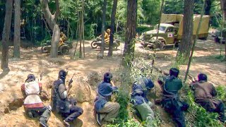 游擊隊埋伏日軍運輸車，卻發現車是空的，立馬明白中計了，強勢突圍！
