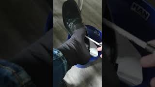 Shoeplay & tickling feet in the office - Ad me at whatsapp for Shoeplay photos +49 15210 10 7468