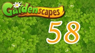 Gardenscapes level 58 Walkthrough