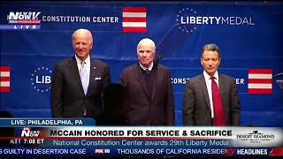 FULL EVENT: John McCain Honored With Liberty Medal (Ceremony with Joe Biden) FNN