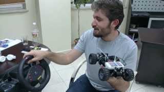 Driving RC Car using Logitech Momo Force Feedback Wheel