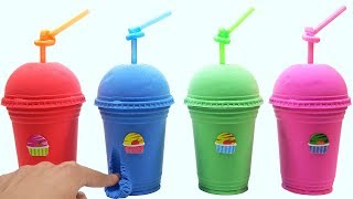 Learn Colors Kinetic Sand Coffee Box VS Sticker Ice Cream Surprise Toys How To Make For Kids