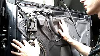 Как снять извлечь заменить стекло передней двери FORD FOCUS MK3 demontaz zamiana szyby drzwi przod