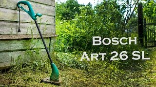 Триммер Bosch Art 26 SL в работе