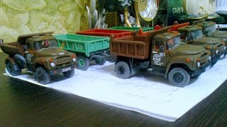 Модели Зил из пластилина