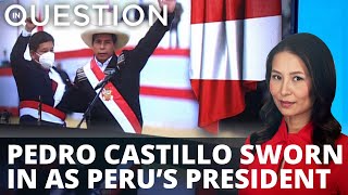 Left wing teacher Pedro Castillo sworn in as Peru’s president