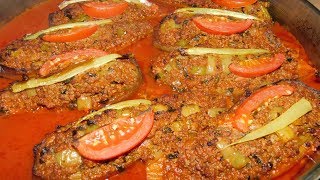 Фаршированные баклажаны аля ДОЛМА. Карныярык.
