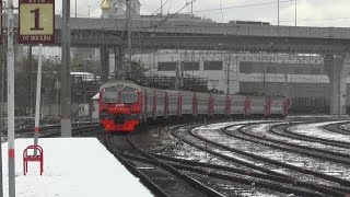 Электропоезд ЭД2Т-0043/ЭД4М-0050 станция Москва-Товарная-Курская