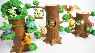 Pokemon forest あつめて!かさねて!ポケモンの森 全８種 開封 ポケットモンスター リーメント RE-MENT Figure 食玩 Japanese candy toys
