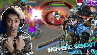 AKAI SKIN EPIC GENDUT DAPET BUFF AUTO MVP DAN WIN!! NGAKAK - Mobile Legend Indonesia