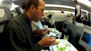 Lufthansa A380 LH 463 Business-Class Flug Miami ( MIA ) Frankfurt ( FRA )