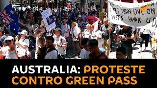 #Australia: proteste contro green pass