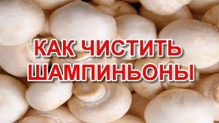 Как чистить шампиньоны
