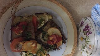 Сельдь запечённая. Baked Herring