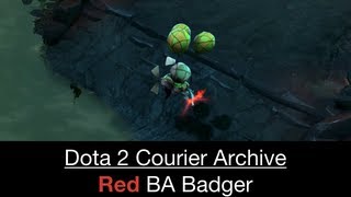 Dota 2 Courier: Unusual Badger (Burning Animus - 208 61 51 Red)
