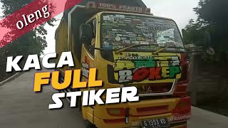 Truk anti bokep oleng kaca full stiker #CCTV sedulur kabeh