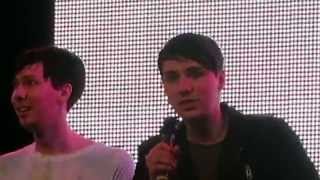 Dan and Phil receiving 100k plaque | SitC 2015