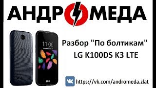 Разбор "По болтикам" LG K3 LTE K100DS