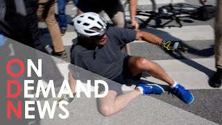 Joe Biden FALLS Off Bike During Delaware Ride with First Lady