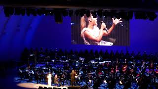 Pia Toscano performing 'All By Myself' Andrea Bocelli Hollywood Bowl Concert 6-19-2019 LA CA USA