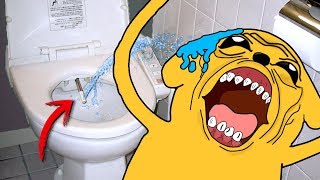 ¡2 YOUTUBERS VS RETRETE JAPONÉS MALDITO! ?? ¡TERMINAMOS MOJADOS! ?