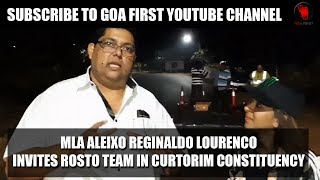Mla ALEIXO REGINALDO LOURENCO INViTES ROSTO TEAM IN CURTORIM CONSTiTUENCY