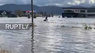 Canada: Abbotsford submerged in floodwater following wettest day on record