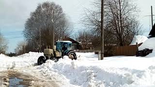 Т-40 чистим снег
