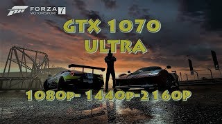 Forza Motorsport 7 |Gtx 1070@Ultra 1080P-1440P-2160P| Framerate Comparison(DEMO)