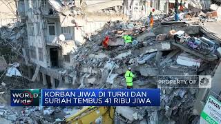 Korban Jiwa di Turki Dan Suriah Tembus 41 Ribu Jiwa