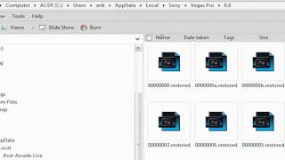 Adjust Temp Folders in Sony Vegas