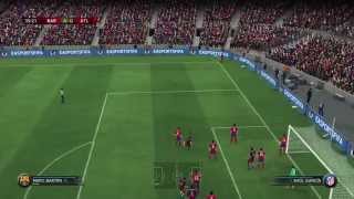 FIFA 16 xbox 360 gameplay Barcelona vs Atletico Madrid HD