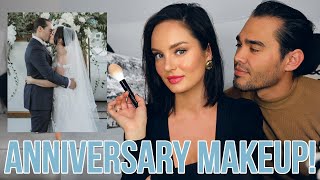 Our 2nd Wedding Anniversary! Makeup, Outfit & Gifts from my Hubby!