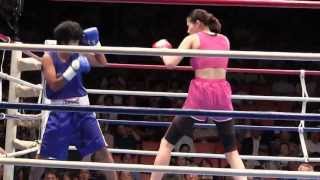 高野人母美(山上) VS ヨッカオ・ローエイシティジム（タイ）　1-2R