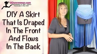 DIY A Skirt That Is Draped In The Front And Flows In The Back
