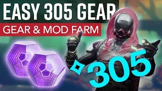 Destiny 2 - Get Tons of 300 Gear & Legendary Mods // Quick & Easy Farming Tricks