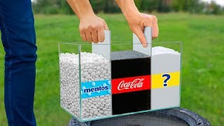 Experiment: Coca Cola and Baking Soda! Super Reaction!