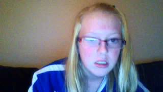 12 Year Old Girl Rages On Computer Webcam