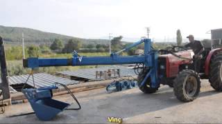 Çok Amaçlı Traktör Aparatı, Hidrolik Sarsıcı, Hasat Şemsiyesi, Vinç, Beko, Kepçe, Kürek