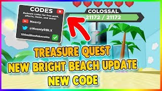 *BRIGHT BEACH* NEW SECRET CODE TREASURE QUEST ROBLOX