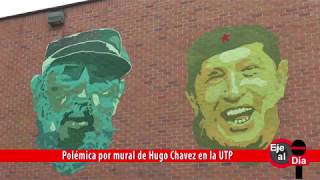 Polémica por mural de Hugo Chavez en la UTP