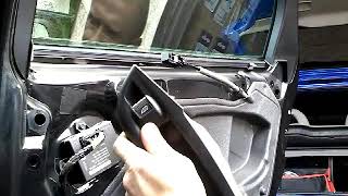 Как снять извлечь заменить стекло задней двери FORD FORD MK3 demontaz zamiana szyby drzwi tyl