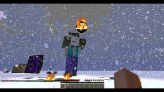 Создаём супер босса в minecraft - Девушка гигант