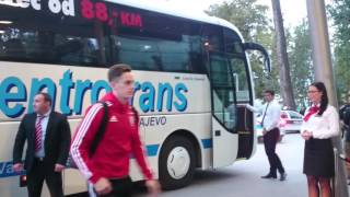 Dolazak reprezentacije Wales u Zenicu