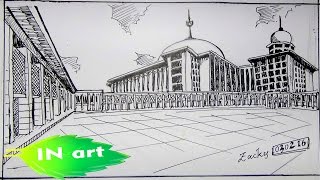 Menggambar Masjid Istiqlal