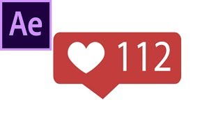 Create an Instagram LIKE Counter Animation (After Effects)