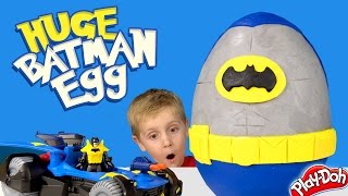 Batman Kinder Play-Doh Surprise Egg with DC Superhero Batman Toys Unboxing by KID CITY