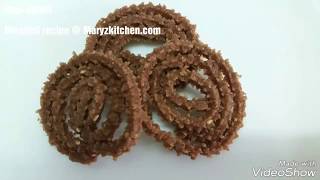 RAGI / NACHNI CHAKLI RECIPE